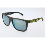Men's 0253S Sunglasses // Green + Yellow