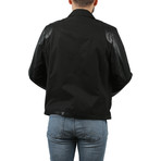 Army Leather Jacket // Black (L)