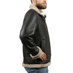 Silky Leather Jacket // Black (XL)