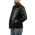 Natural Leather Jacket IV // Black (3XL)