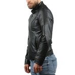 Mavi Leather Jacket // Black (XS)