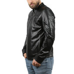 Bobby Leather Jacket // Black (3XL)