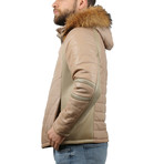 Natural Leather Jacket // Beige (2XL)