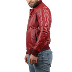 Viviani Leather Jacket // Bordeaux (3XL)