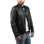 Mavi Leather Jacket // Black (XL)