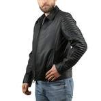 Tafta Leather Jacket // Black (3XL)