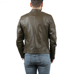 Brennan Natural Leather Jacket // Brown (2XL)