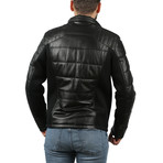 Natural Leather Jacket IV // Black (M)