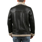 Silky Leather Jacket // Black (M)