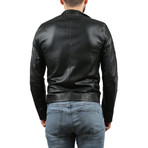 Mavi Leather Jacket // Black (XL)