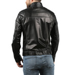 Elentra Leather Jacket // Black (2XL)