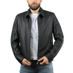 Tafta Leather Jacket // Black (XS)
