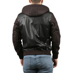 Antik Leather Jacket // Black + Brown (M)