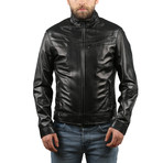 Elentra Leather Jacket // Black (3XL)
