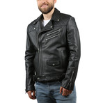 Kalin Kirispi Leather Jacket // Black (2XL)