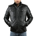 Tao Leather Jacket // Black (M)