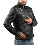 Kalin Kirispi Leather Jacket // Black (XL)
