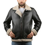Silky Leather Jacket // Black (XS)