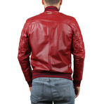 Viviani Leather Jacket // Bordeaux (XS)