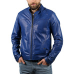 Guavera Leather Jacket // Sax (3XL)