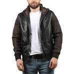 Antik Leather Jacket // Black + Brown (S)