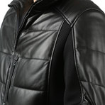 Natural Leather Jacket IV // Black (2XL)