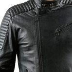 Mavi Leather Jacket // Black (S)