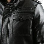 Tao Leather Jacket // Black (3XL)