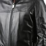 Bobby Leather Jacket // Black (3XL)