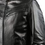 Elentra Leather Jacket // Black (XS)