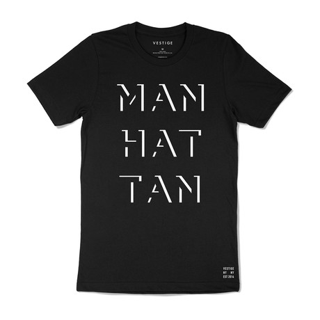 Manhattan Gotham Graphic T-Shirt // Black (S)