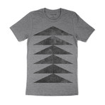 Chevron Graphic T-Shirt // Gray (XL)