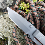 The Must-Have Pocket Tool // Tanto + Linerlock (Gunmetal Gray + Hardwood)