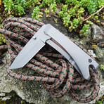 The Must-Have Pocket Tool // Tanto + Linerlock (Gunmetal Gray + Hardwood)