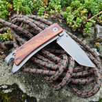 The Must-Have Pocket Tool // Tanto + Linerlock (Gunmetal Gray + Hardwood)