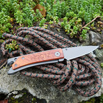 The Must-Have Pocket Tool // Drop-Point + Linerlock (Gunmetal Gray + Hardwood)