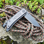 The Must-Have Pocket Tool // Tanto + Linerlock (Gunmetal Gray + Hardwood)