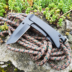 The Must-Have Pocket Tool // Tanto + Linerlock (Gunmetal Gray + Hardwood)