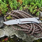 The Must-Have Pocket Tool // Tanto + Linerlock (Gunmetal Gray + Hardwood)