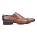 Leather Cap Toe Shoe // Light Brown (US: 10.5)