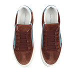 Suede Two Tone Fashion Sneaker // Brown + Multicolor (US: 10.5)