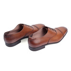 Leather Cap Toe Shoe // Light Brown (US: 10)