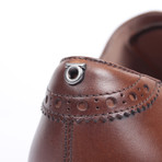 Leather Cap Toe Shoe // Light Brown (US: 10.5)