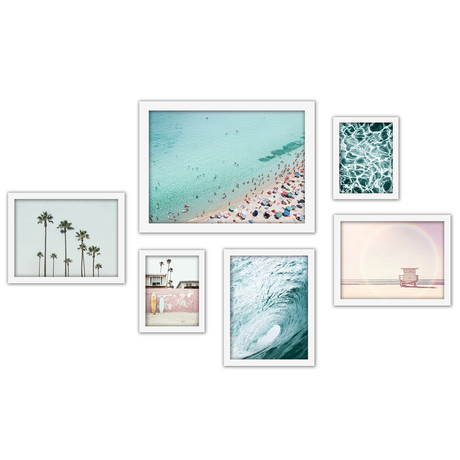 Beach Photography Framed Gallery Wall Set
