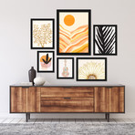 Modern Tropical Framed Gallery Wall Set