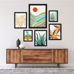 Modern Tropical Framed Gallery Wall Set VI