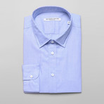 BKT20 Dress Shirt // Blue End-on-End (M)