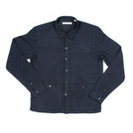 BKT15 Shirt Jacket // Navy Open Weave (S)