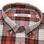 BKT10 Casual Shirt // Large Red Plaid (M)