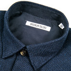 BKT15 Shirt Jacket // Navy Open Weave (S)